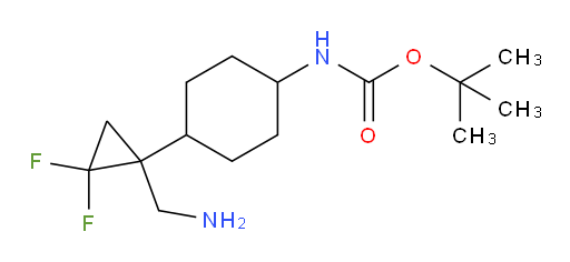 tert-butyl N-{4-[1-(aminomethyl)-2,2-difluorocyclopropyl]cyclohexyl}carbamate