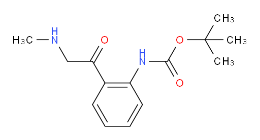 tert-butyl N-{2-[2-(methylamino)acetyl]phenyl}carbamate