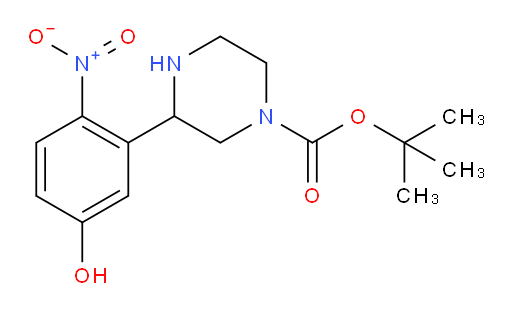 tert-butyl 3-(5-hydroxy-2-nitrophenyl)piperazine-1-carboxylate