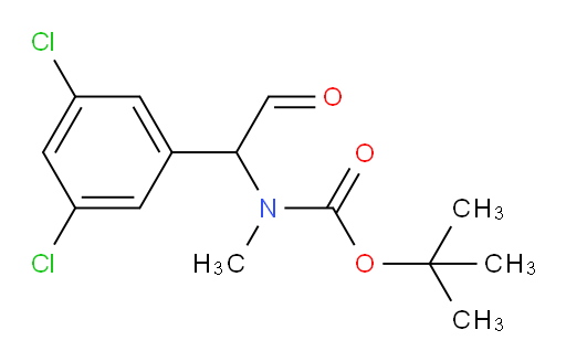 tert-butyl N-[1-(3,5-dichlorophenyl)-2-oxoethyl]-N-methylcarbamate