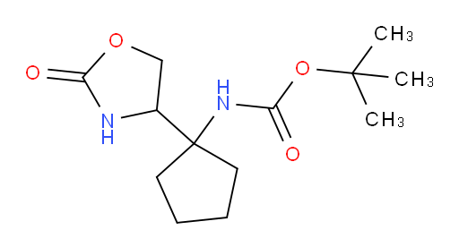 tert-butyl N-[1-(2-oxo-1,3-oxazolidin-4-yl)cyclopentyl]carbamate