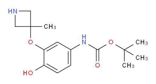tert-butyl N-{4-hydroxy-3-[(3-methylazetidin-3-yl)oxy]phenyl}carbamate