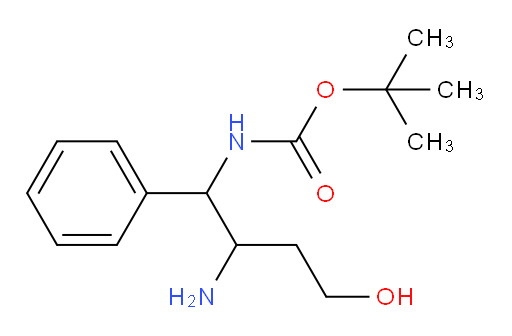 tert-butyl N-(2-amino-4-hydroxy-1-phenylbutyl)carbamate