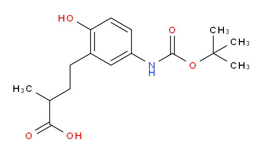 4-(5-{[(tert-butoxy)carbonyl]amino}-2-hydroxyphenyl)-2-methylbutanoic acid