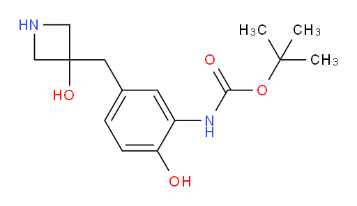tert-butyl N-{2-hydroxy-5-[(3-hydroxyazetidin-3-yl)methyl]phenyl}carbamate