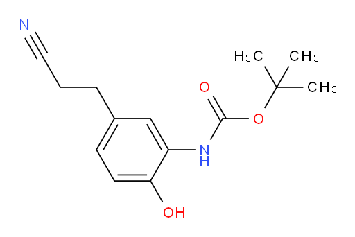 tert-butyl N-[5-(2-cyanoethyl)-2-hydroxyphenyl]carbamate