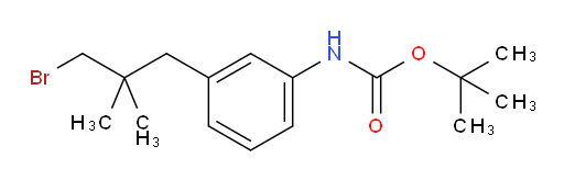 tert-butyl N-[3-(3-bromo-2,2-dimethylpropyl)phenyl]carbamate