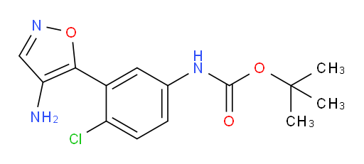 tert-butyl N-[3-(4-amino-1,2-oxazol-5-yl)-4-chlorophenyl]carbamate