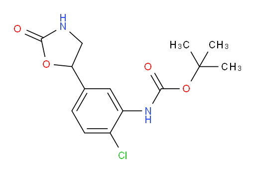 tert-butyl N-[2-chloro-5-(2-oxo-1,3-oxazolidin-5-yl)phenyl]carbamate
