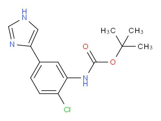 tert-butyl N-[2-chloro-5-(1H-imidazol-4-yl)phenyl]carbamate