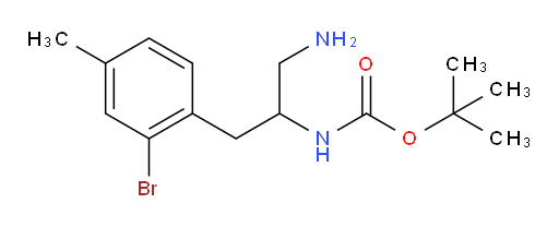 tert-butyl N-[1-amino-3-(2-bromo-4-methylphenyl)propan-2-yl]carbamate