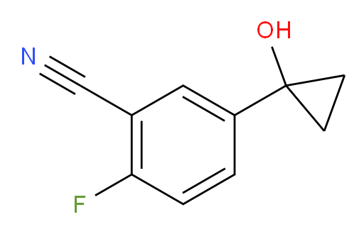 2-fluoro-5-(1-hydroxycyclopropyl)benzonitrile
