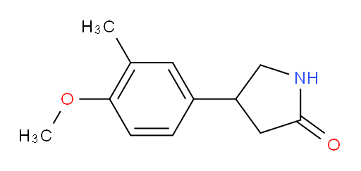 4-(4-methoxy-3-methylphenyl)pyrrolidin-2-one