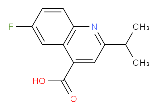 6-fluoro-2-(propan-2-yl)quinoline-4-carboxylic acid