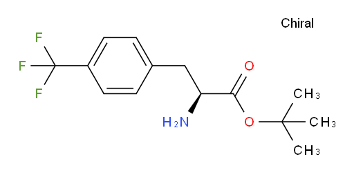 tert-butyl (2S)-2-amino-3-[4-(trifluoromethyl)phenyl]propanoate