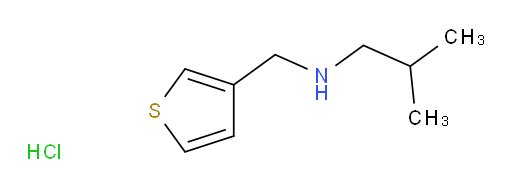(2-methylpropyl)[(thiophen-3-yl)methyl]amine hydrochloride