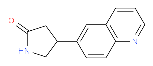 4-(quinolin-6-yl)pyrrolidin-2-one