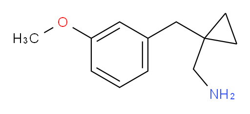 {1-[(3-methoxyphenyl)methyl]cyclopropyl}methanamine