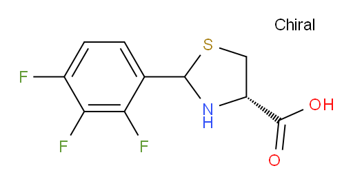 (4S)-2-(2,3,4-trifluorophenyl)-1,3-thiazolidine-4-carboxylic acid