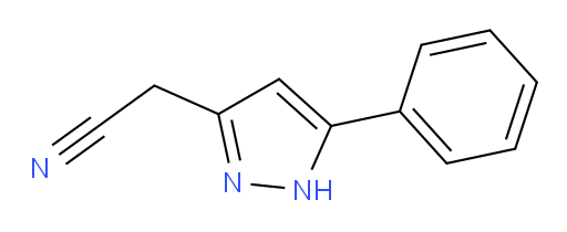 2-(5-phenyl-1H-pyrazol-3-yl)acetonitrile