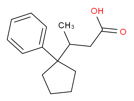 3-(1-phenylcyclopentyl)butanoic acid