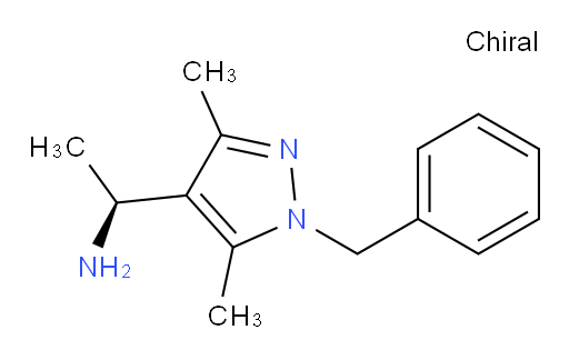 (1S)-1-(1-benzyl-3,5-dimethyl-1H-pyrazol-4-yl)ethan-1-amine
