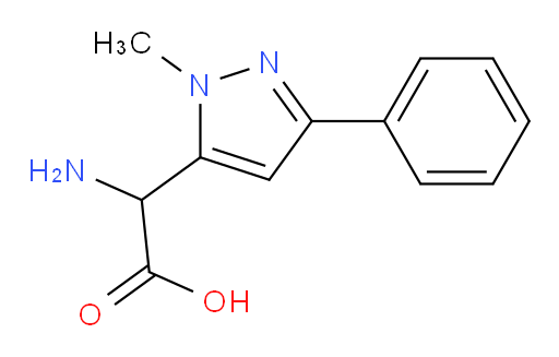 2-amino-2-(1-methyl-3-phenyl-1H-pyrazol-5-yl)acetic acid