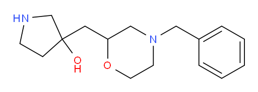 3-[(4-benzylmorpholin-2-yl)methyl]pyrrolidin-3-ol