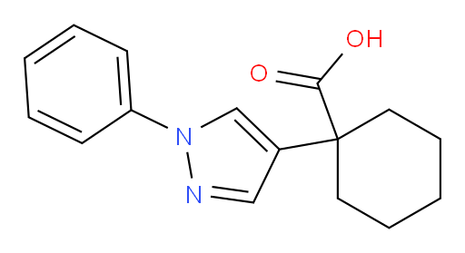 1-(1-phenyl-1H-pyrazol-4-yl)cyclohexane-1-carboxylic acid