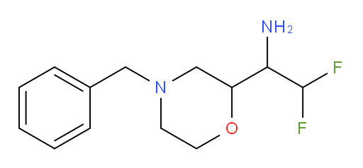 1-(4-benzylmorpholin-2-yl)-2,2-difluoroethan-1-amine