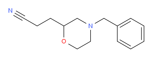 3-(4-benzylmorpholin-2-yl)propanenitrile