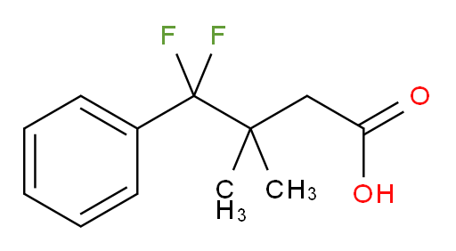 4,4-difluoro-3,3-dimethyl-4-phenylbutanoic acid