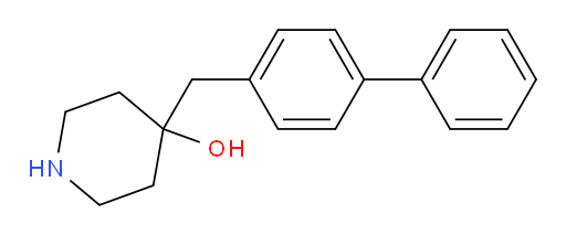 4-[(4-phenylphenyl)methyl]piperidin-4-ol
