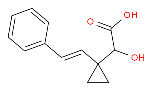 2-hydroxy-2-[1-(2-phenylethenyl)cyclopropyl]acetic acid