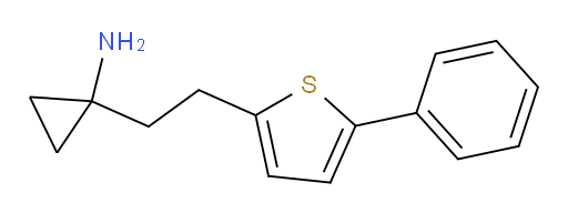 1-[2-(5-phenylthiophen-2-yl)ethyl]cyclopropan-1-amine