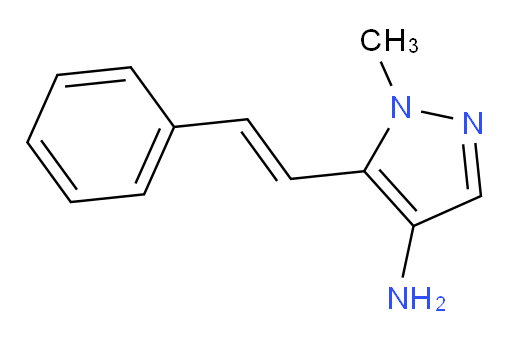 1-methyl-5-(2-phenylethenyl)-1H-pyrazol-4-amine