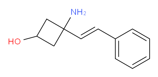 3-amino-3-(2-phenylethenyl)cyclobutan-1-ol
