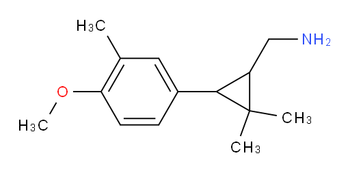 [3-(4-methoxy-3-methylphenyl)-2,2-dimethylcyclopropyl]methanamine