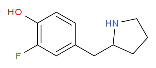2-fluoro-4-[(pyrrolidin-2-yl)methyl]phenol
