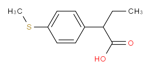 2-[4-(methylsulfanyl)phenyl]butanoic acid