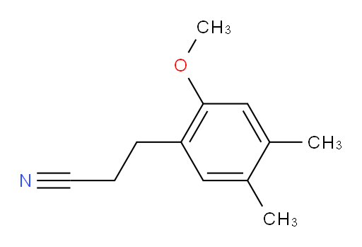3-(2-methoxy-4,5-dimethylphenyl)propanenitrile