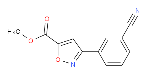 methyl 3-(3-cyanophenyl)-1,2-oxazole-5-carboxylate