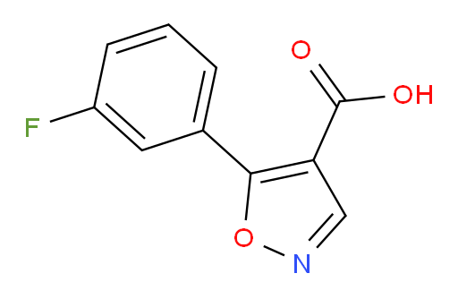5-(3-fluorophenyl)-1,2-oxazole-4-carboxylic acid