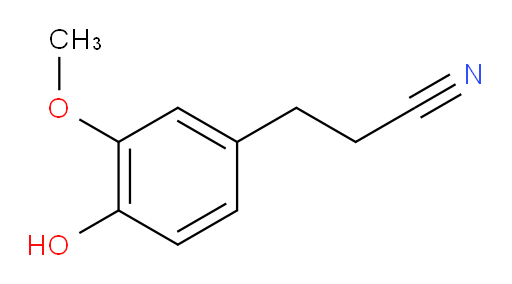 3-(4-hydroxy-3-methoxyphenyl)propanenitrile