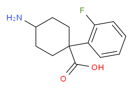 4-amino-1-(2-fluorophenyl)cyclohexane-1-carboxylic acid