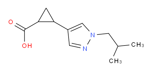 2-[1-(2-methylpropyl)-1H-pyrazol-4-yl]cyclopropane-1-carboxylic acid