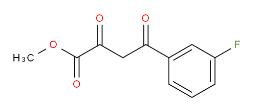 methyl 4-(3-fluorophenyl)-2,4-dioxobutanoate