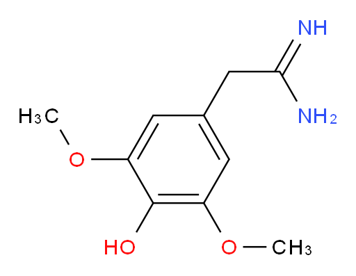 2-(4-hydroxy-3,5-dimethoxyphenyl)ethanimidamide