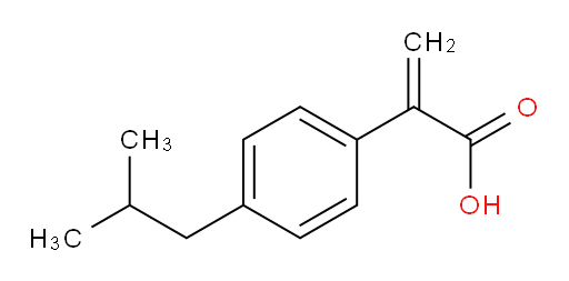 2-[4-(2-methylpropyl)phenyl]prop-2-enoic acid