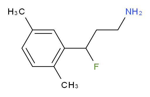 3-(2,5-dimethylphenyl)-3-fluoropropan-1-amine